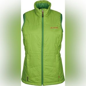 Vaude Sulit Lime Green Women’s Vest Warm Run Cycling Walk